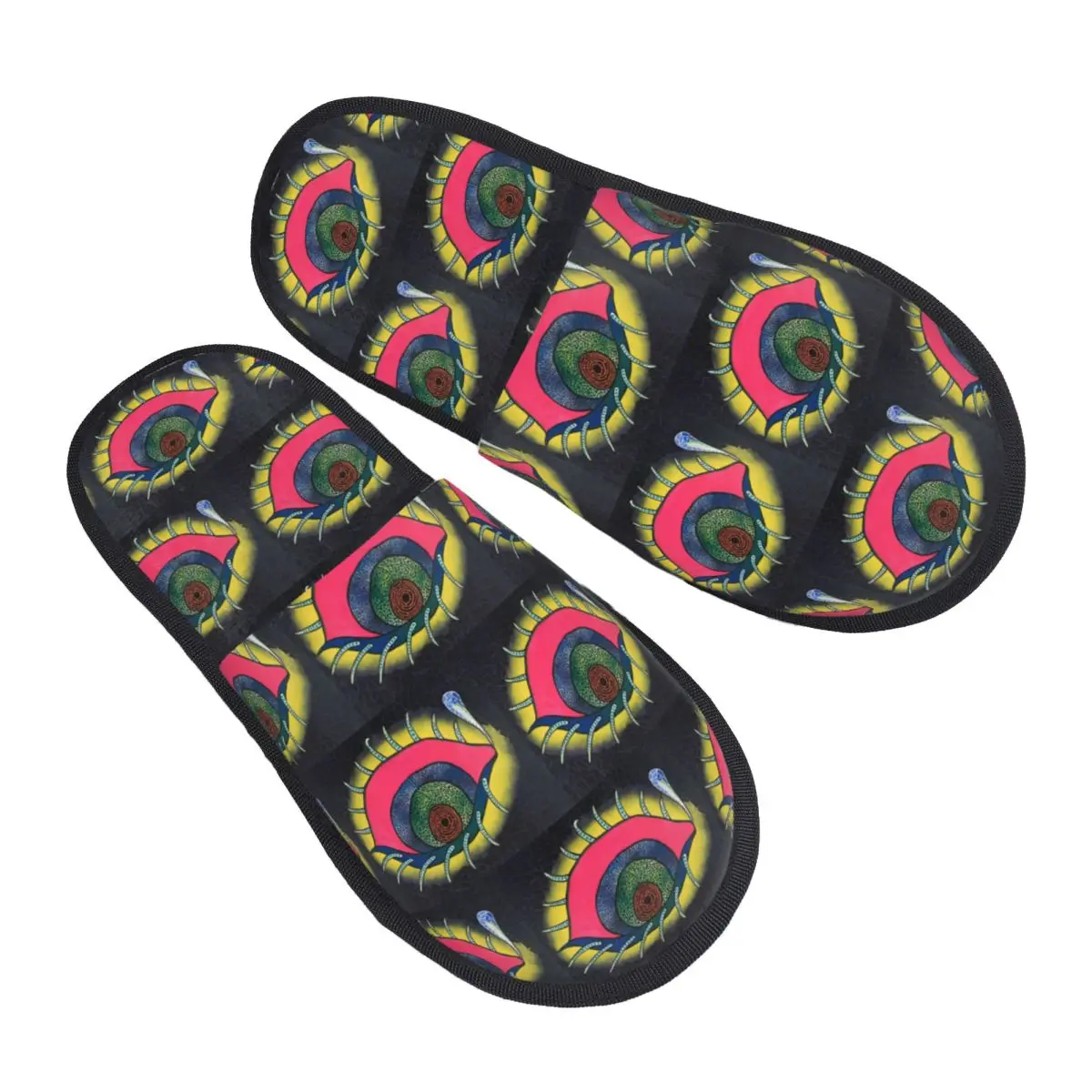 

Custom K-Kusama Yayoi Soft Memory Foam House Slippers Women Abstract Art Cozy Warm Anti-skid Sole Slipper