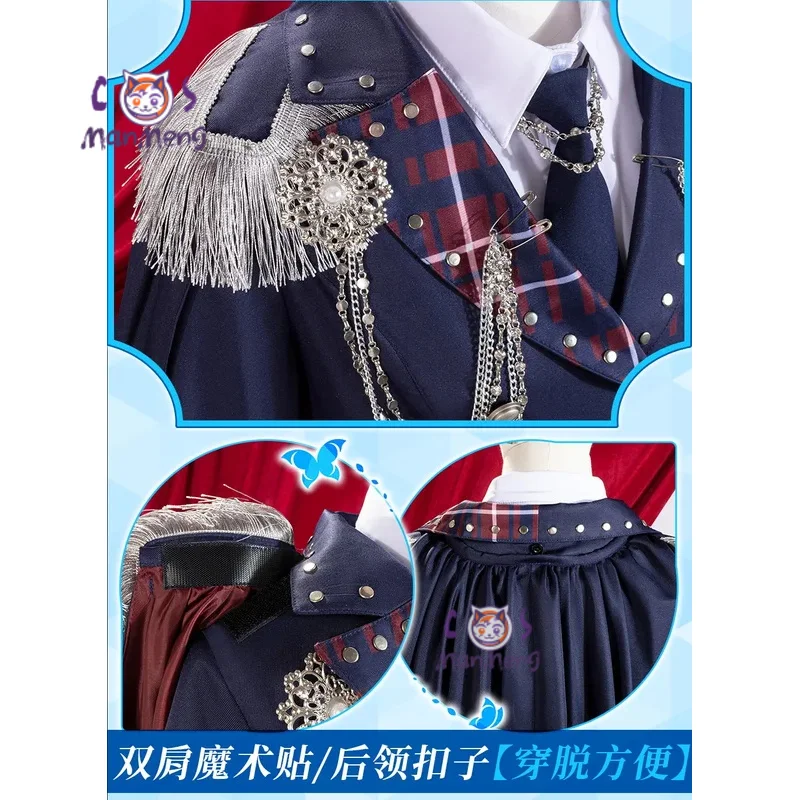 كوراتا ماشيرو هيروماشي نانامي بانج دريم! أزياء تنكرية لحفلات الهالوين، قبعة عصرية، ربطة عنق، قميص، جوارب، مجموعة موحدة للنساء #6