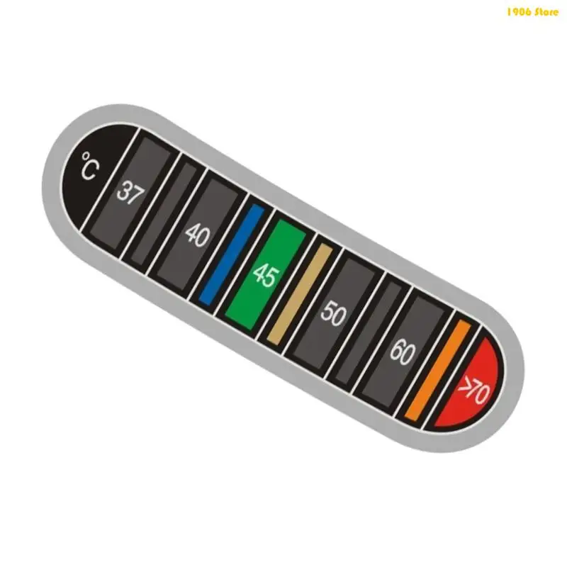 U1JB Thermometers Sticker Adhesive Thermometers Strips for Testing Water Temperature