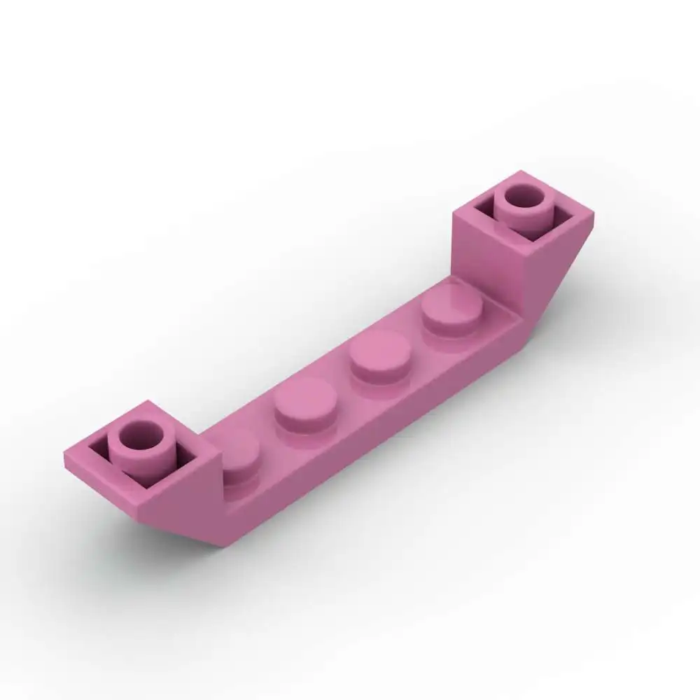 

MOC, 10 шт., часть 52501, 1x4, перевернутый, 45 строительных блоков, набор 6x1 с вырезом, наклонные частицы, игрушка-головоломка, детский подарок на день рождения