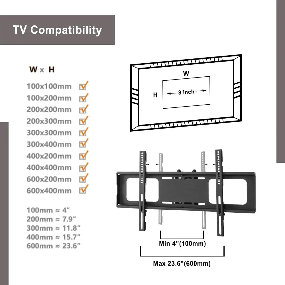 3-Tier Swivel Floor TV Stand Height Adjustable Bracket for 32