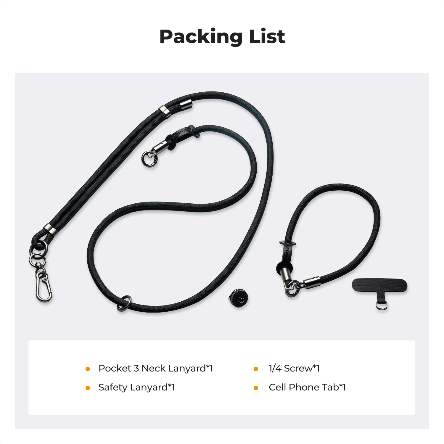 K&F Concept Black Shoulder Strap for DJI OSMO Pocket 3