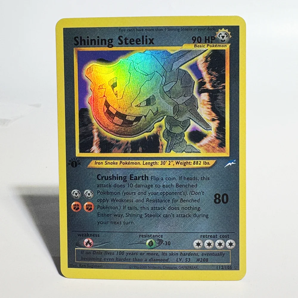 1996 Basic Edition PKM Card Shining Card Neo Series Shining Tyranitar Shining Mewtwo Sabrina 's Gengar Gift Kids Toys Proxy Card - Image 5