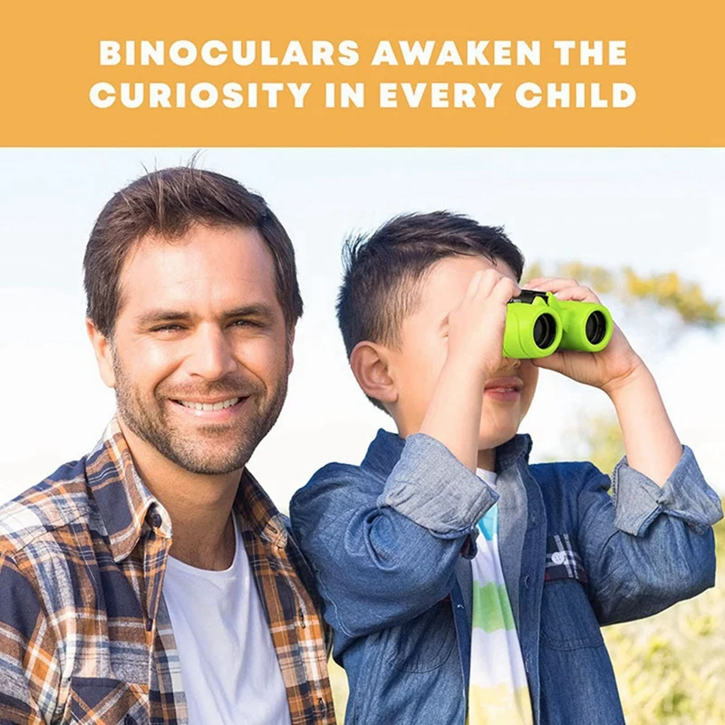 Kids Binoculars 8 X 21 Compact Telescope Suitable For Bird Watching, Camping, Traveling, Play Games, Binoculars Kids Toy