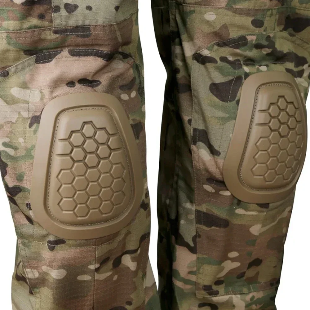 2024 New Tactical G4 Frog Suit Knee Pads Traning Elbow Support Paintball Airsoft Kneepad Interpolated Knee Protector Set