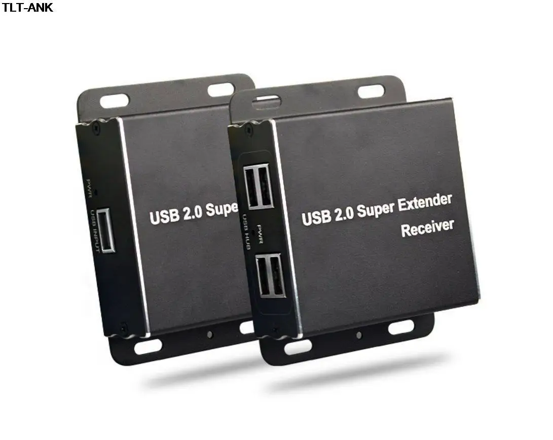 USB-Extender über Cat5E/6 bis zu 196 Fuß USB2.0 über Cat6 Cat5E-Extender mit 4 USB 2.0-Anschlüssen, Plug-and-Play, kein Treiber erforderlich
