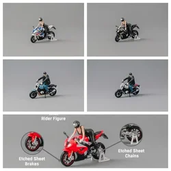 CM MODEL S1000RR / NineT figures set Diecast Motocycles