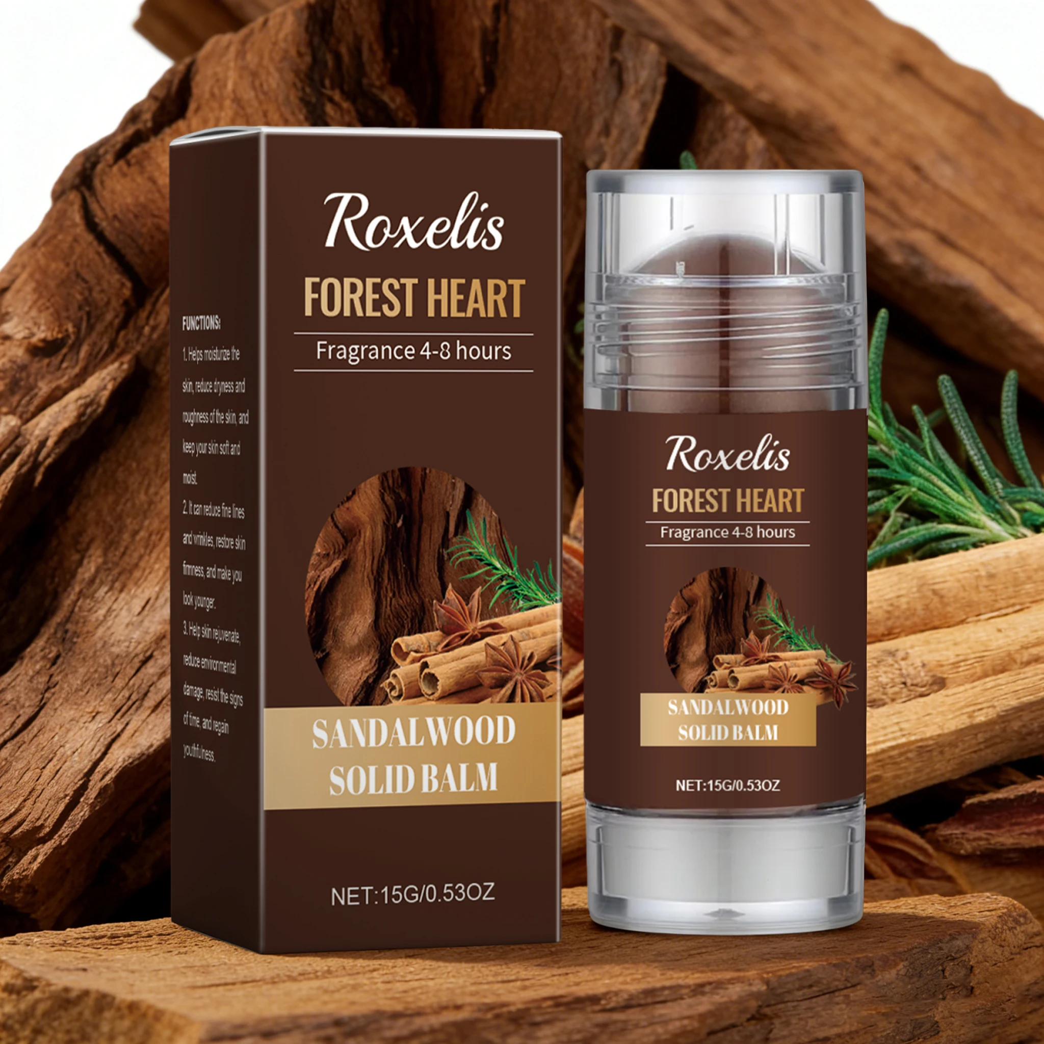 

Классический аромат сандалового дерева: стойкий парфюмированный стик для тела, соблазнительный, очаровательный, притягательный, дезодорант-стик.