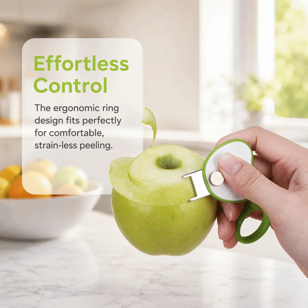 Plastic Fruit Peeler Stainless Steel Blade Non-Slip Handle Vegetable Peeler Red Green Easy Clean Kitchen Peeling Tool