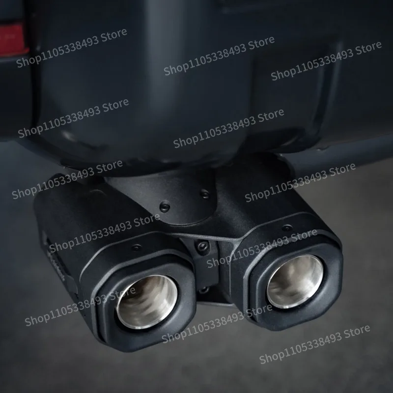 For 90/110 Dry Carbon Fiber Chassis, Rear Guard, Exhaust Pipe, Four-way Tail Throat Modification