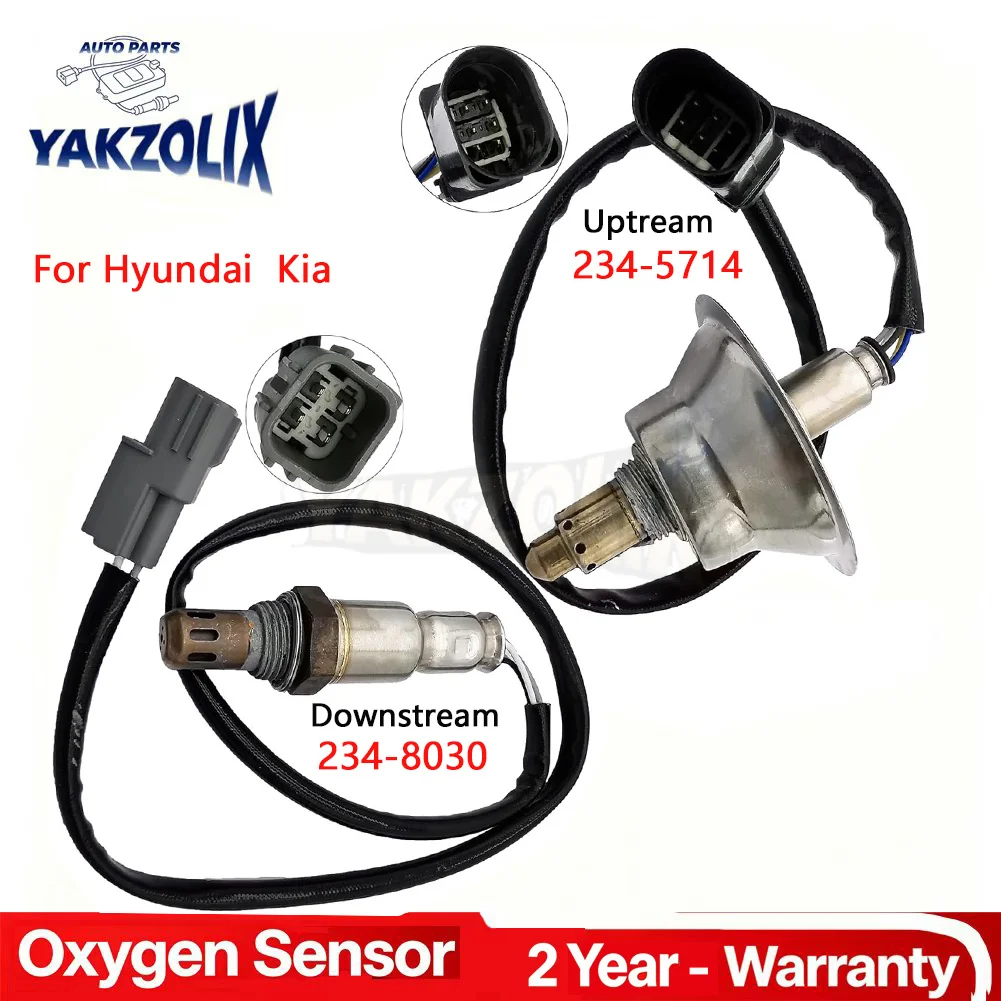 Sensor de Oxígeno O2 para Hyundai Sonata Tucson Sonata Kia Optima Sorento Sportage 2.4L L4, Sensor de Oxígeno Superior e Inferior 234-5714 234-8030