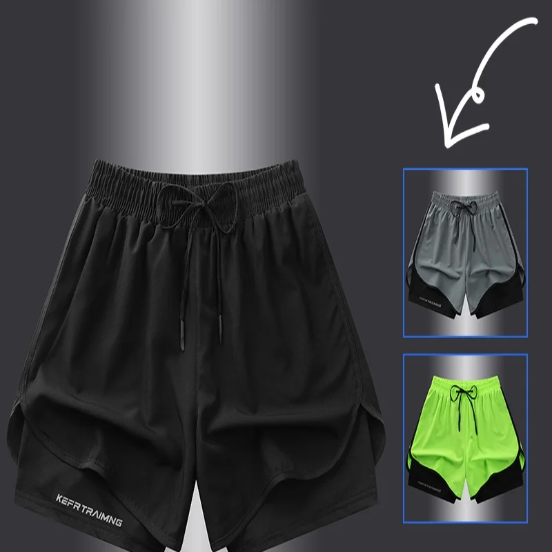 

Новинка 2026: Мужские спортивные шорты-обманка (имитация двухслойности) для бега, пляжа, спортзала и повседневной носки