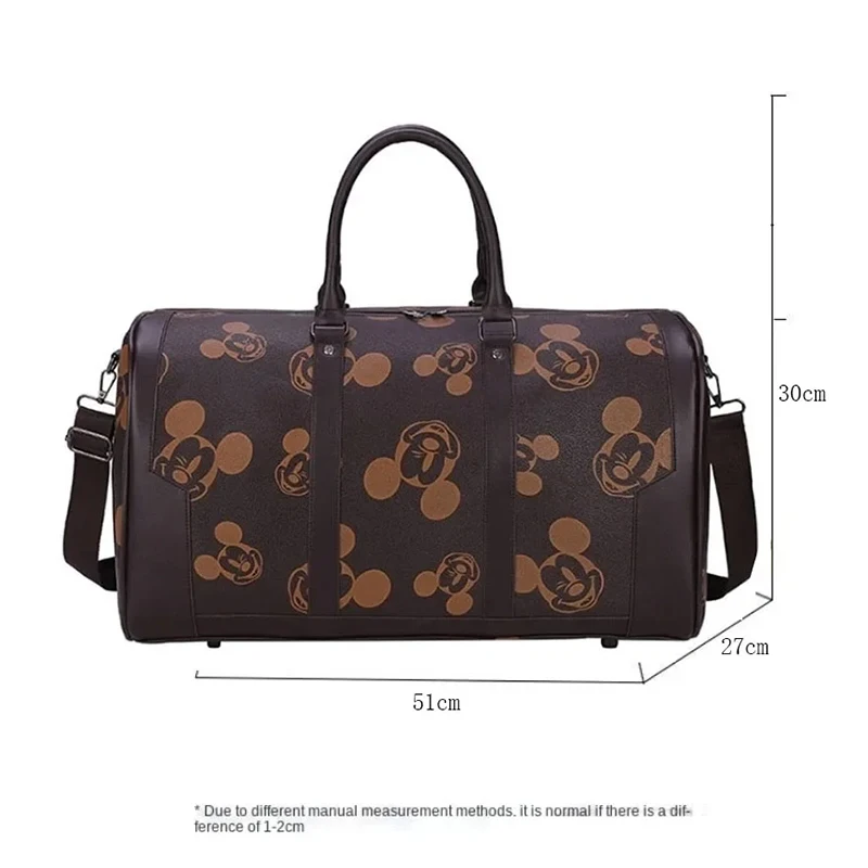 Disney-bolso de viaje de Mickey Mouse para mujer y hombre, bolsa de equipaje Unisex de gran capacidad, de diseñador de lujo, para gimnasio, a la moda