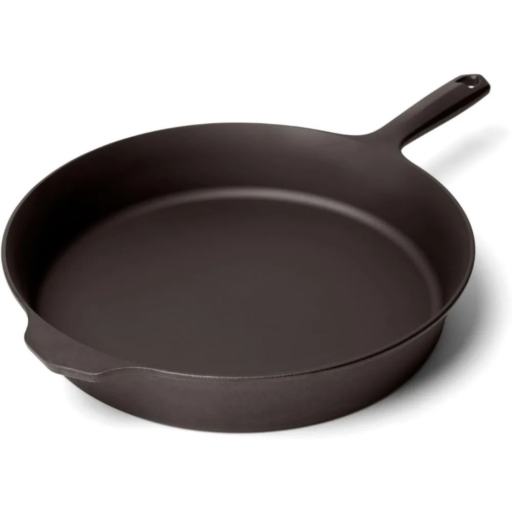 

Чугунная сковорода 11,63 дюйма — No 10, легкая и гладкая, с антипригарным покрытием, интеллектуальная с органическим маслом — сделанная в США, нетоксичная – г