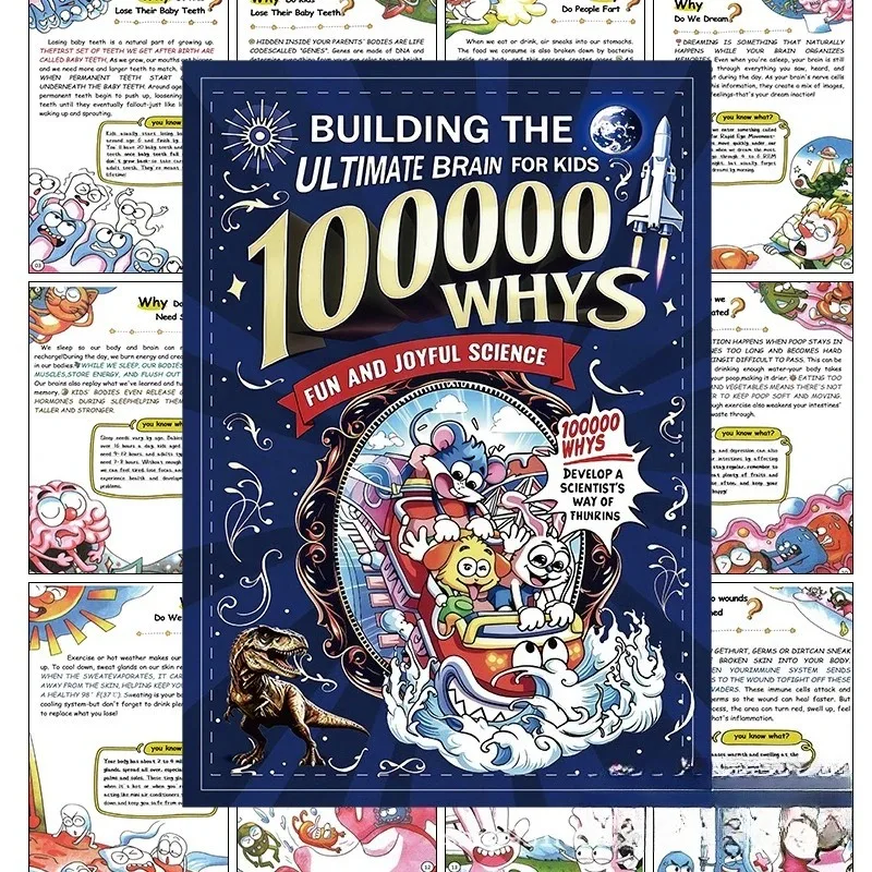 

Hot Sale 100000 Whys Science Encyclopedia Book Kids Early Educational Cognitive Picture Book Parent-child Reading Story Books