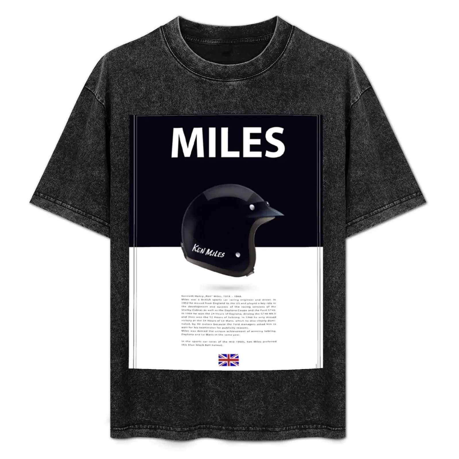 

Ken Miles Helmet T-Shirt vintage clothes funny costumes quick drying oversizeds mens t shirts casual stylish