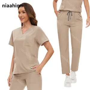 Macia Smuggled Washed Nurse Adjusted for Women, Anti-Ring Smrubs, Hospital Uniform, Medical Accessories, Hot Sale 8 Main Sales Scrub Women's Hospital - №6