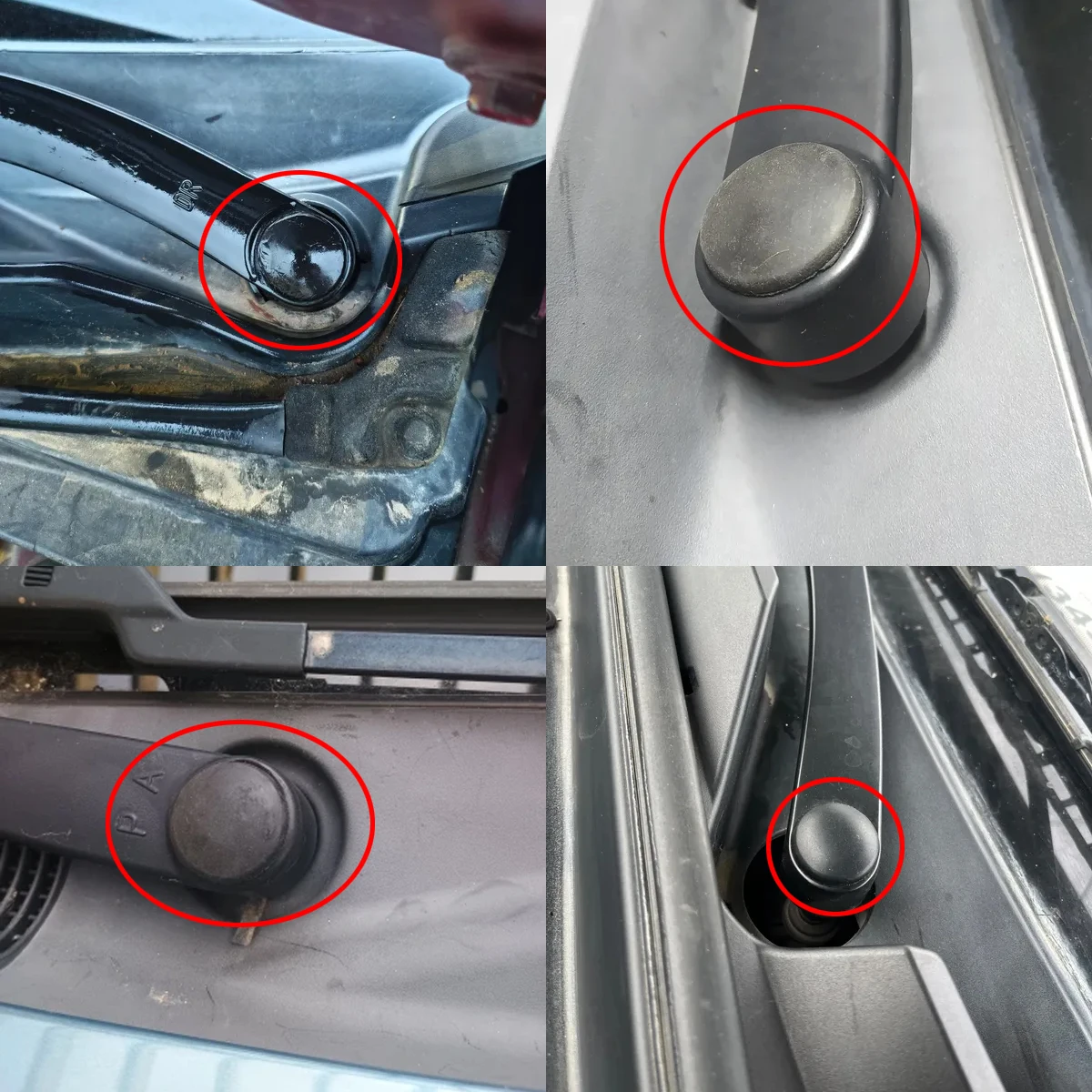 2 \ 4pc Tappo del Braccio del Parabrezza per Kia Ceed wagon 2011 Sorento Tergicristallo Anteriore Dado Copertura Bullone Anti-ruggine Protezione Auto parti di ricambio