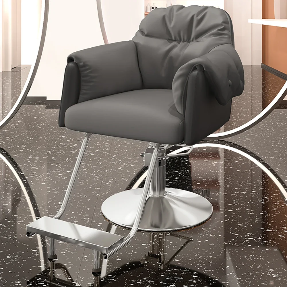 Simple Modern Barber Chair Comfortable Luxury Elastic Ergonomic Salon Chair Beauty Swivel Cadeira Barbeiro Salon Chair