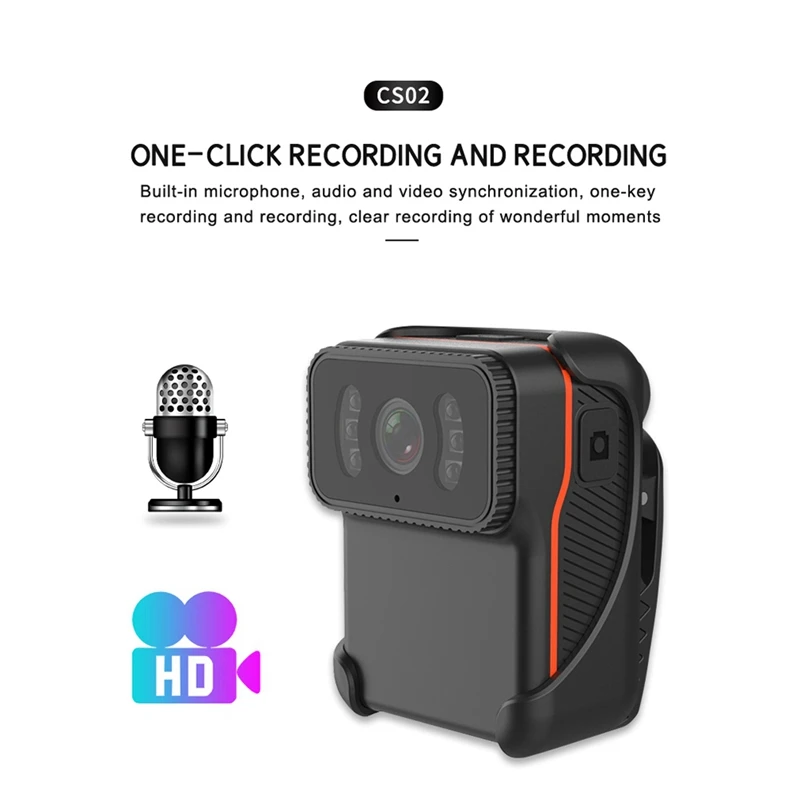 CS02 kamera aksi klip belakang Z9H4, kamera Loop Wifi Video MP4 Camcorder penglihatan rekaman