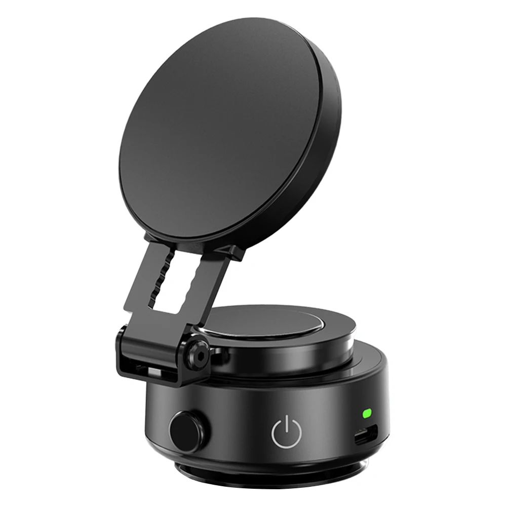 

Магнитный вакуумный автомобильный держатель для телефона Magsafe 360° ° Вращающаяся складная навигационная подставка на присоске для iPhone/Samsung/Xiaomi