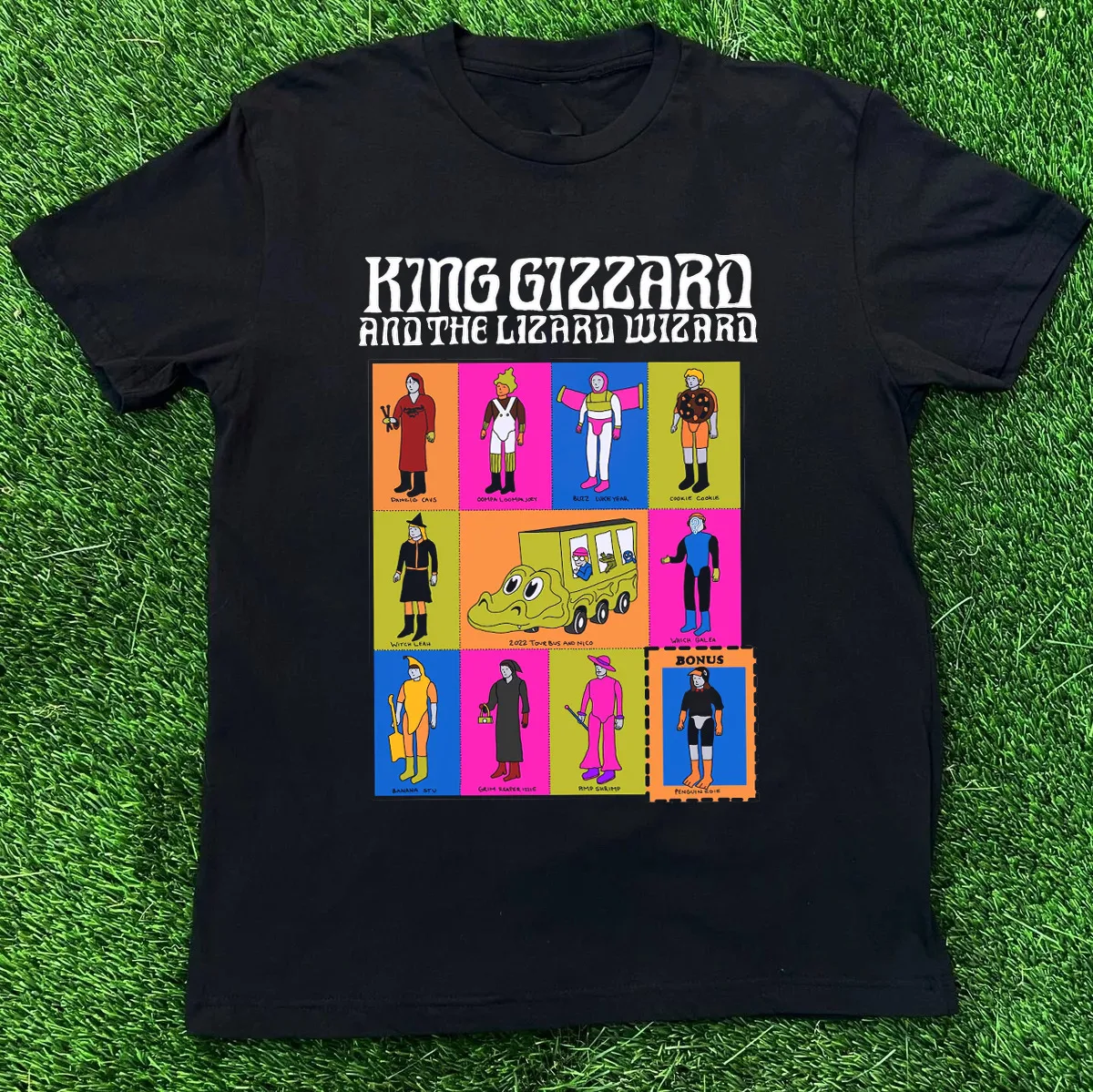 

NEW King Gizzard & The Lizard Wizard Black All Size S-5XL Shirt