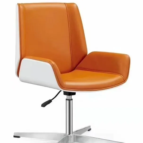 Modern Simple Office Chair Leather Swivel Chair Lifting Rotary Boss Chair Comfortable and Sedentary Ergonomic Computer