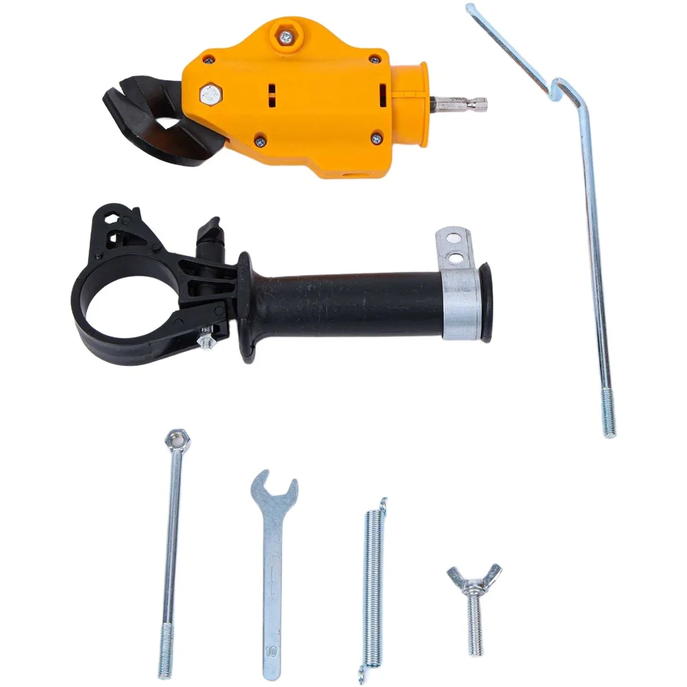 Industrial Drill to Shear Cutter Attachment for Efficient Cutting of Thin Metal Sheets Including Steel Iron and Aluminum