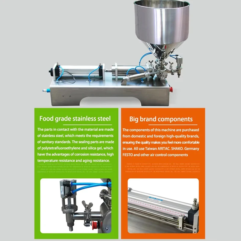 PBOBP Viscous Liquid Filling Machine Electric Semi-auto Nail Polish Filler Honey Pigment Paste Vial Bottle Packaging