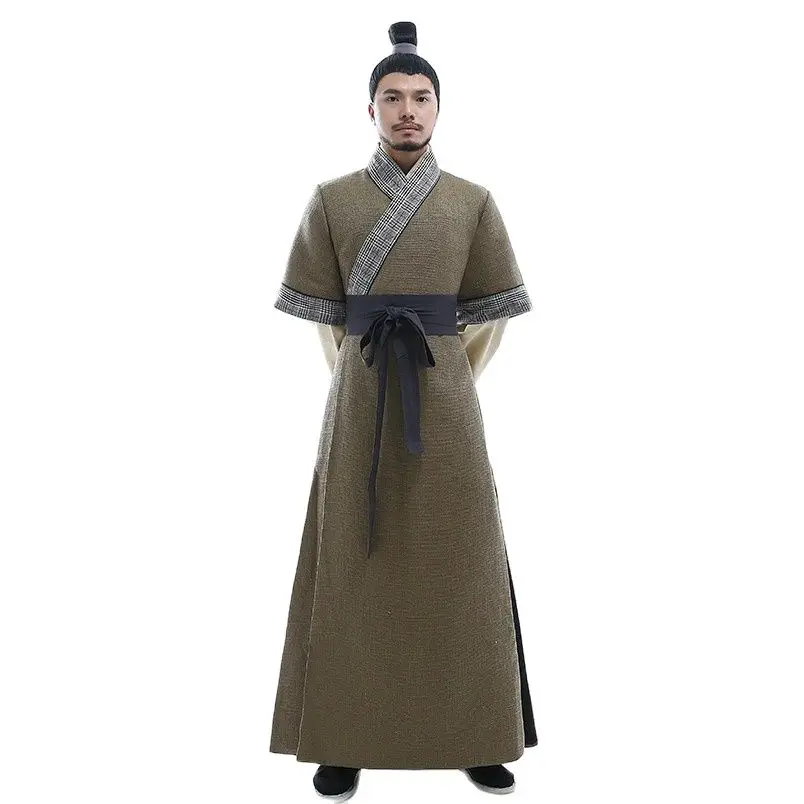 

Hanfu Male Costume Ancient Chinese Swordsman TV Play Stage Performance Wear Cosplay Show For Men