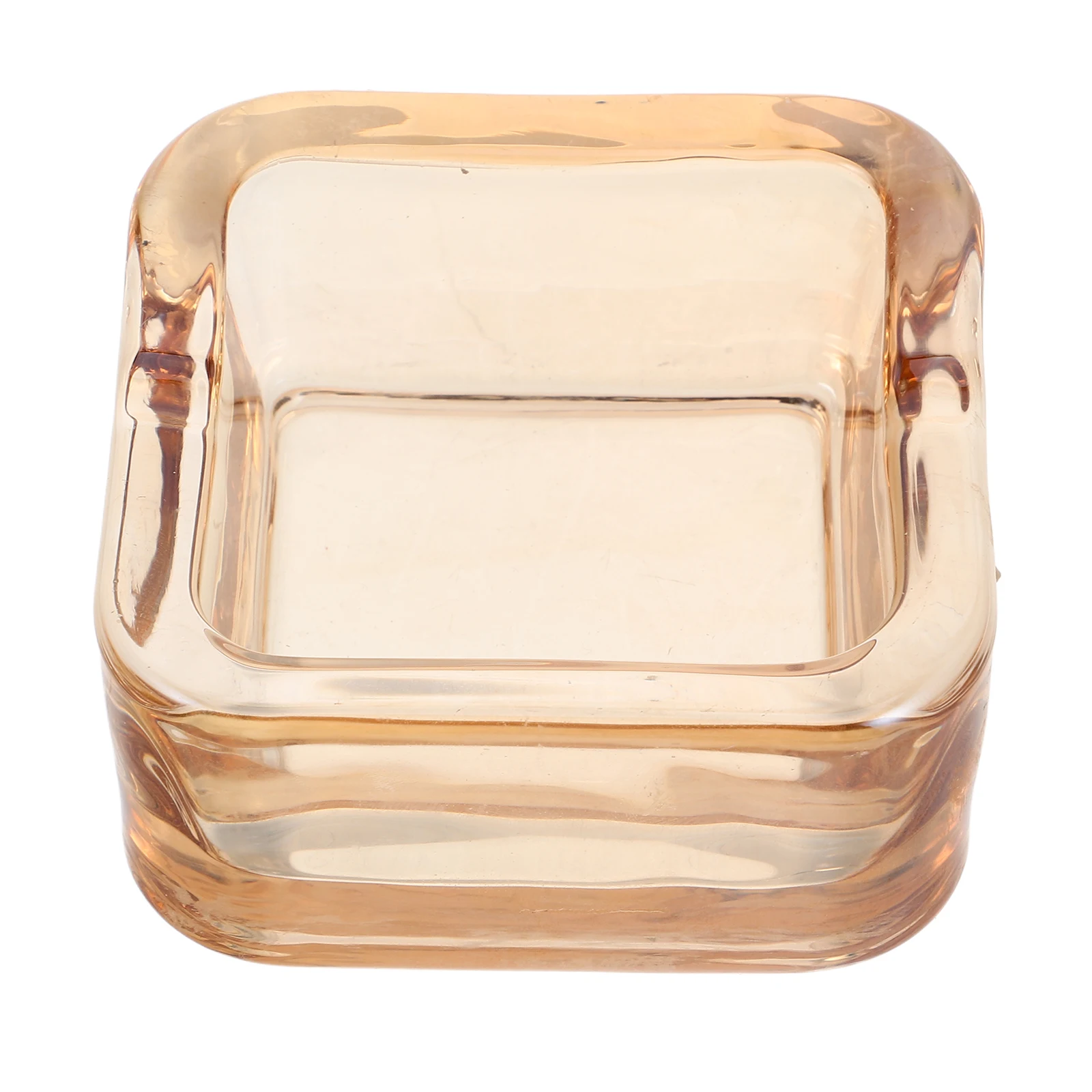 

Ashtray Glass Decorative Mini Trendy Nordic Style Transparent Crystal Material Durable Car RV Bathroom Living Room