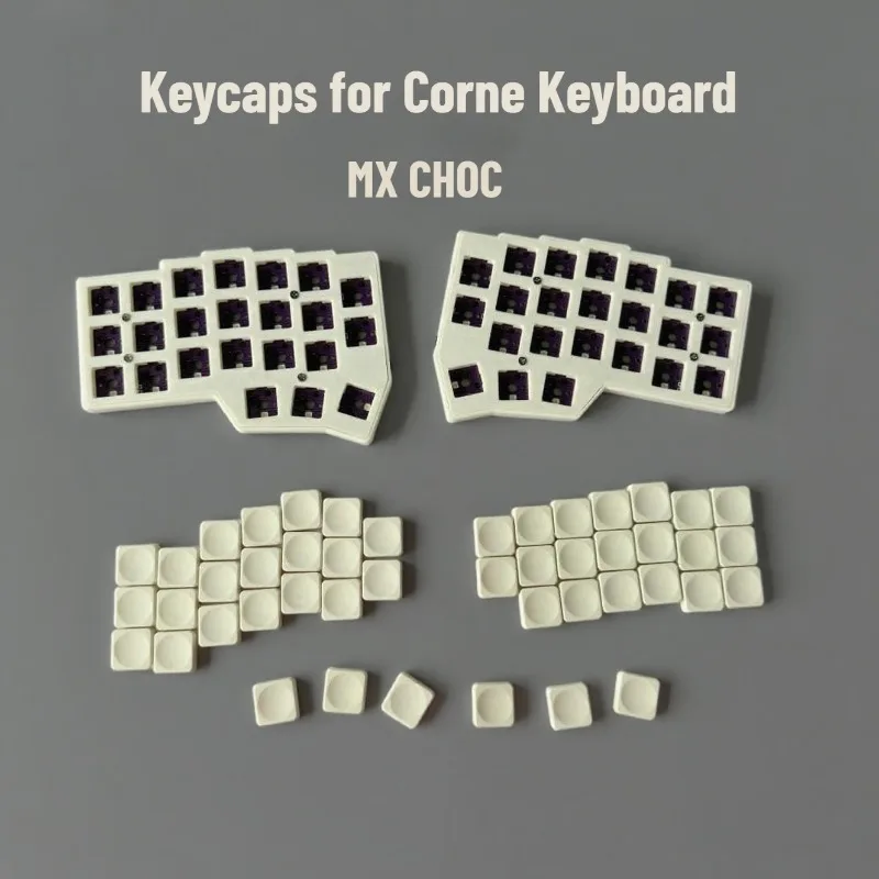 for Corne Keyboard Keycaps Kailh Choc /MX Cherry Switch 3x5/3x6 Low Profile LCK Key Caps Mechanical Keyboard Artisan Keycaps