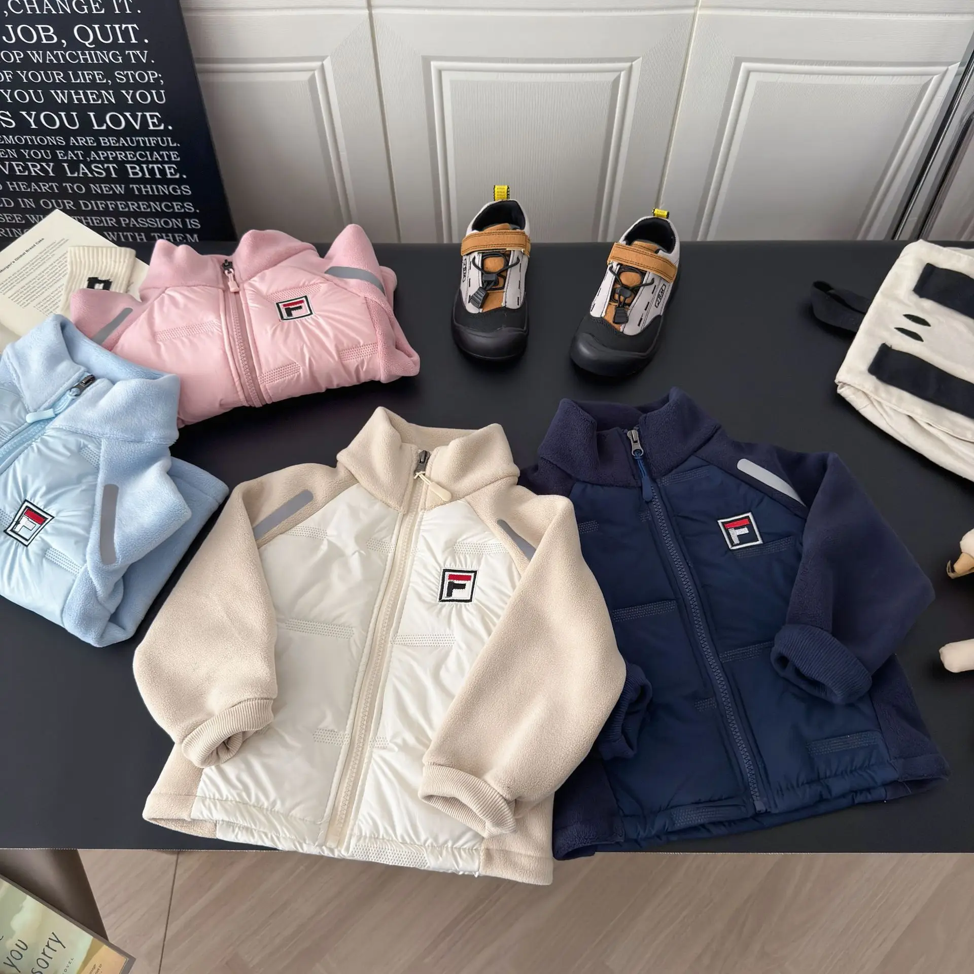 

Children's Cotton Jacket Boys and Girls with New Thermal Light Thermal Casual Top