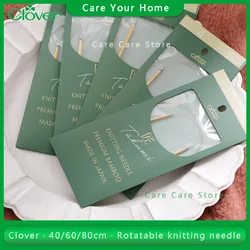 40/60/80/100/120cm Original Clover Bamboo Swivel Circular Knitting Needles For Knitting Pro Knitting Spokes Tool Accessories