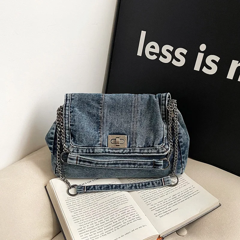 

Denim Bag Women's Shoulder Large Capacity Commuter Tote Designer Mini Bags Handbag Crossbody Bags for Women Underarm