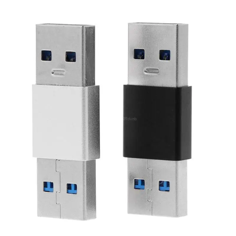 Lightweight Mini Adapter Durable Stable USB 3.0 Male to Male Extender Adapter Portable Connector Coupler High Speed