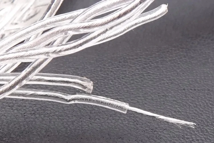 لينة الفضة الاسترليني سماعة كابل 5N الفضة النقية خط 8 حصة 80 كور OD:3.7 مللي متر