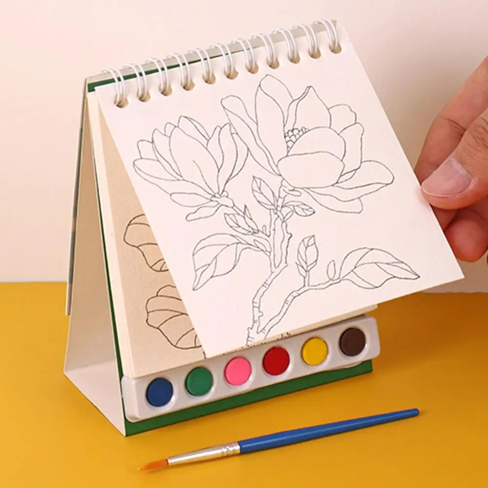 Kreatywna książka do malowania akwarelami dla dzieci DIY książka gwaszowa Graffiti profesjonalna książka akwarelowa obraz z kolorowanką P K1O1