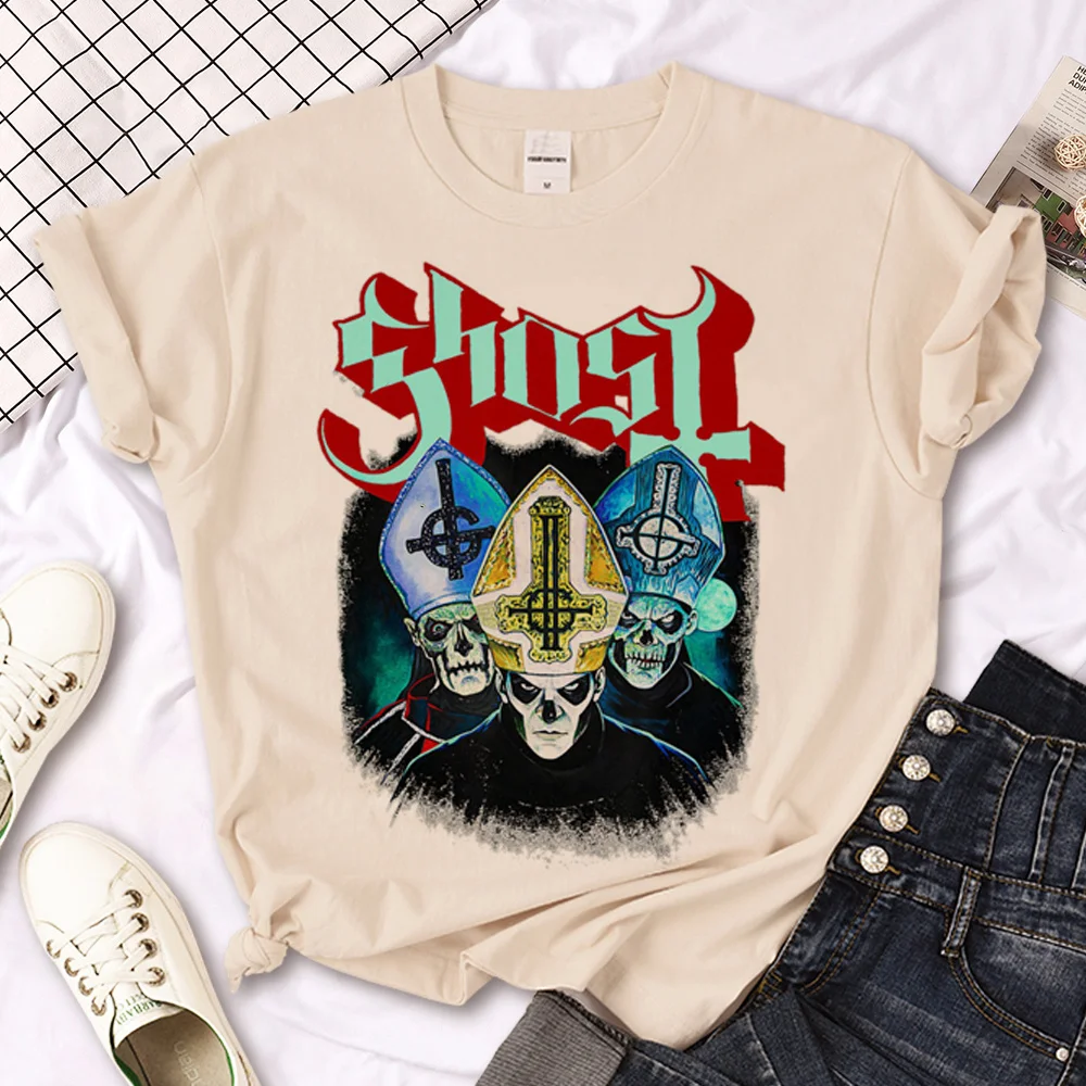 Ghost Band tshirt women comic funny manga t-shirts female Japanese streetwear manga clothing