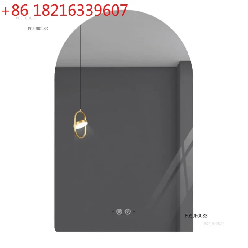 YAO Italian Minimalist Bathroom Mirrors for Bedroom Arched Wall Mounted Smart Mirror Creative Cream Style Wall Mirrors for Toile