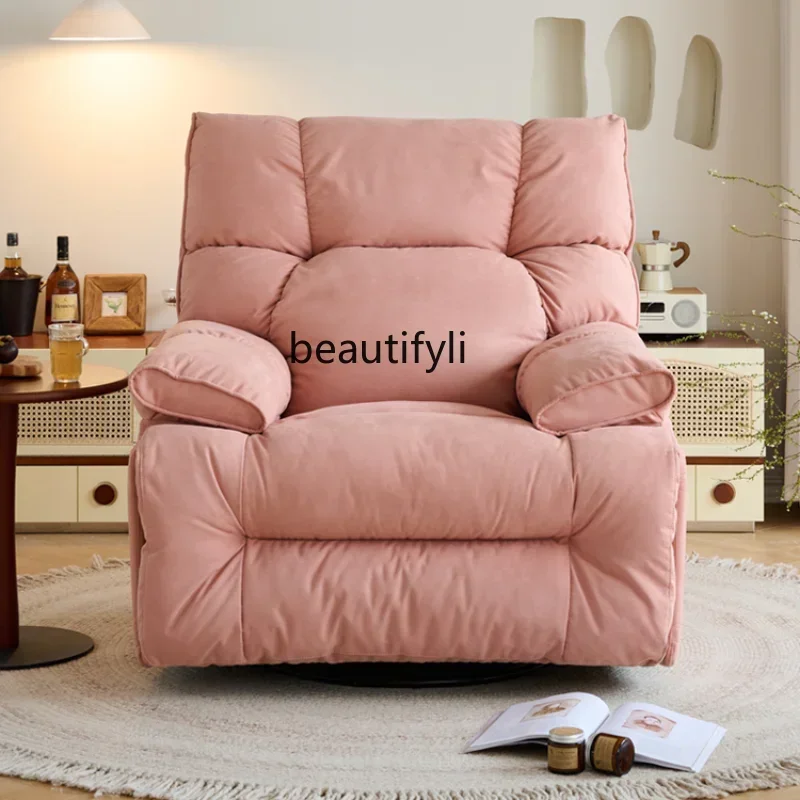 Functional Sofa Chair Living Room Single Swivel Chair Electric Lazy Sofa Rocking Chair Casual Weight-Catcher Recliner