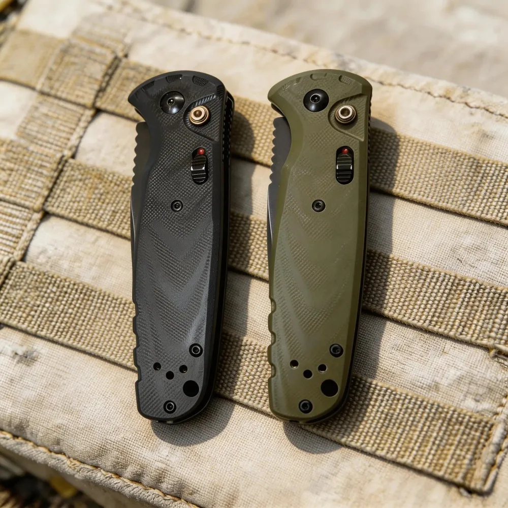 BM4300 Advanced Pocket Folding EDC Tool, Made of Durable D2 Steel and G10 Handle; Smooth Feel, Suitable for Daily Carrying; Reliable Outdoor Equipment, Suitable for Hiking, Camping, Traveling, Fishing, A Great Gift Choice for Men