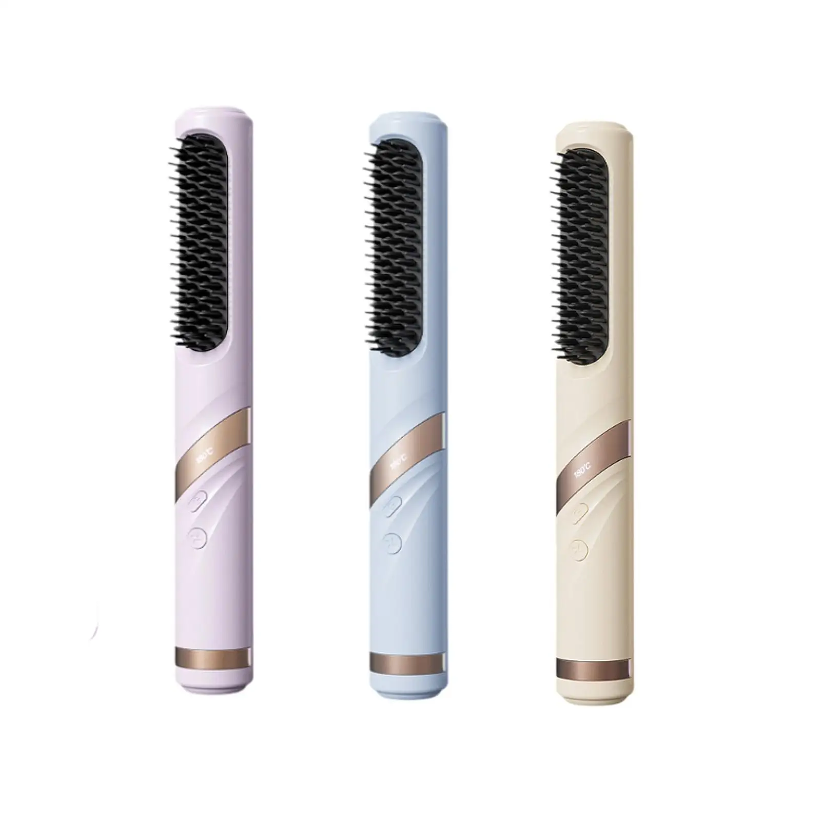 Cordless Hair Straightener Brush Travel Curler for Home Beginner Beauty