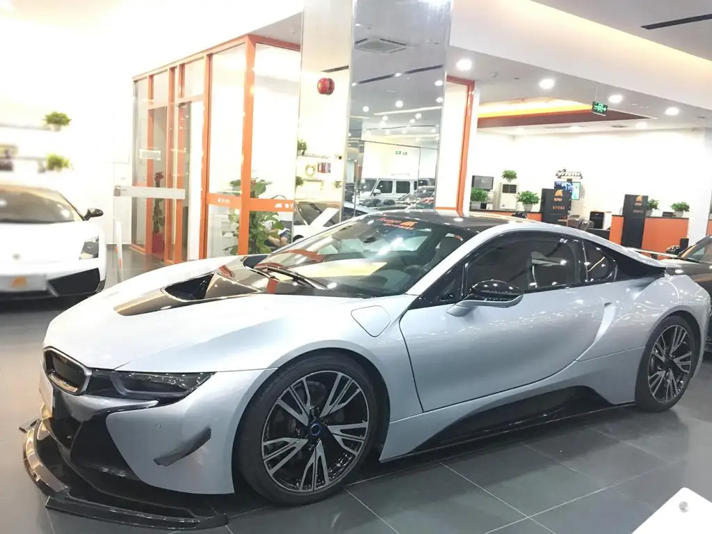 For BMW I8 Dry Carbon Fiber Car Side Skirts 2014-2018