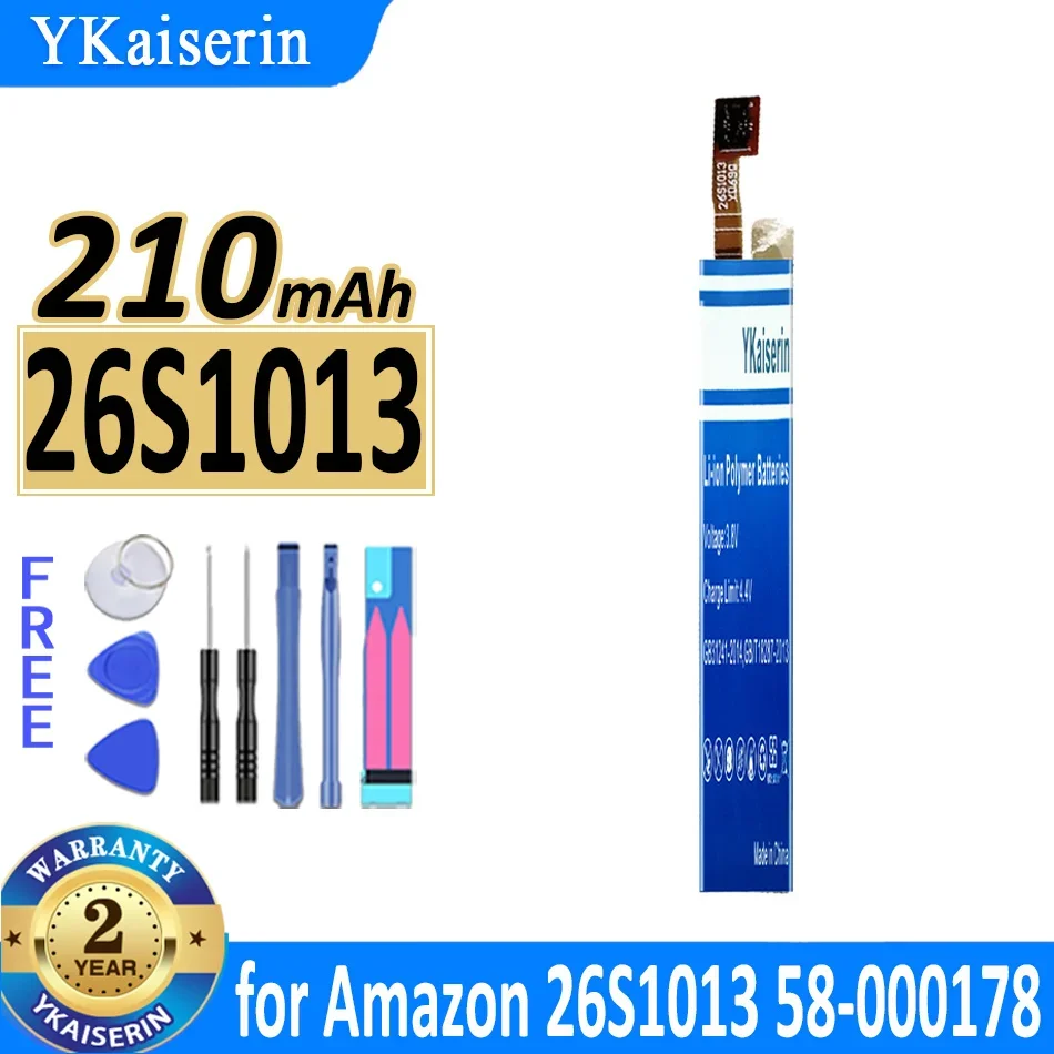 

Аккумулятор YKaiserin емкостью 210 мАч для Amazon 26S1013 58- 000178 Беспроводная гарнитура Bateria