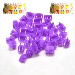 40pcs Alphabet Cake Molds Cookie Cutter Figure Letter DIY Fondant Mold Number Cake Mould Baking Decorating Tools