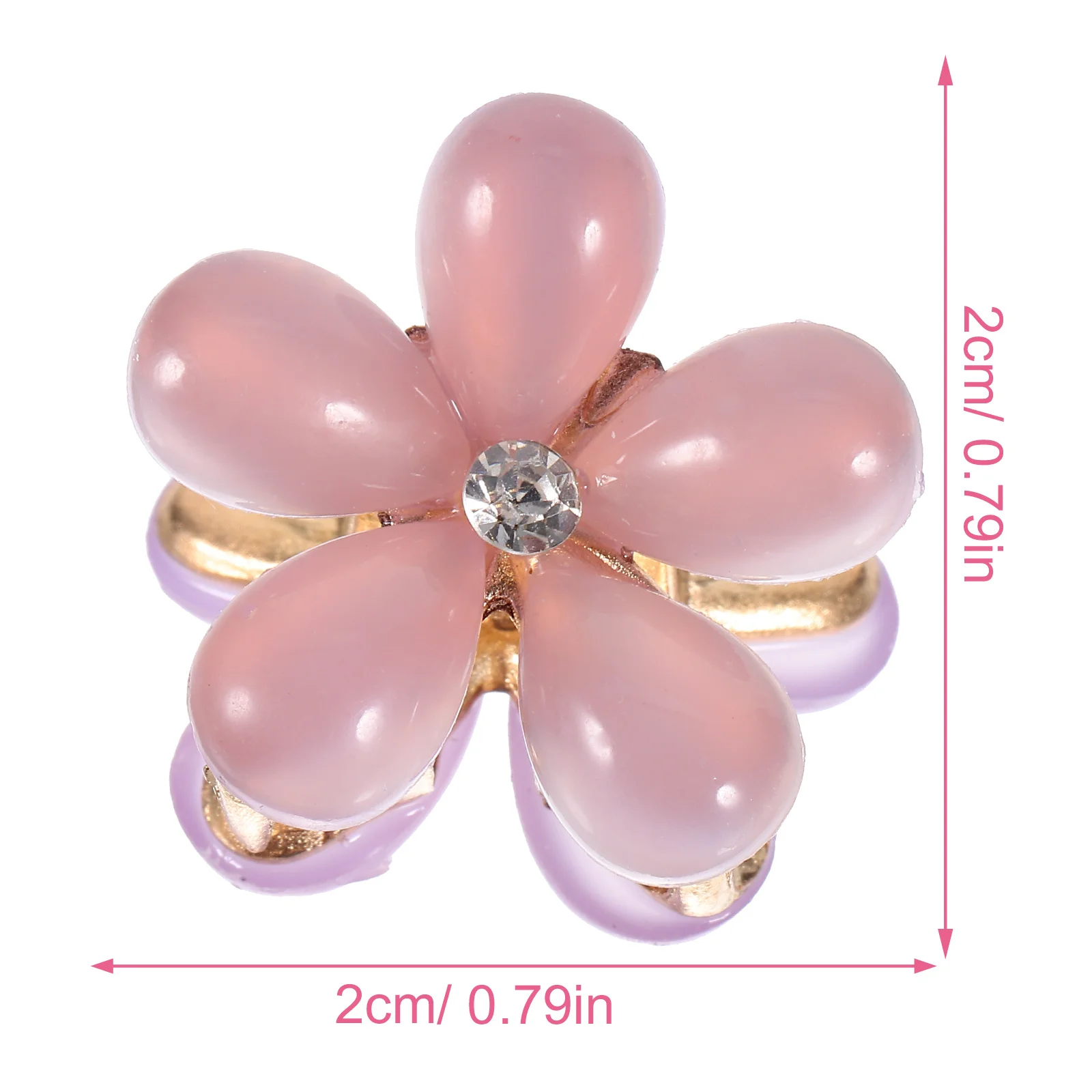 20 قطعة من مشابك الشعر الصغيرة على شكل زهرة للفتيات دبابيس شعر صغيرة رائعة مثالية للانفجارات على شكل ذيل حصان أنماط نصف حتى للاستخدام اليومي