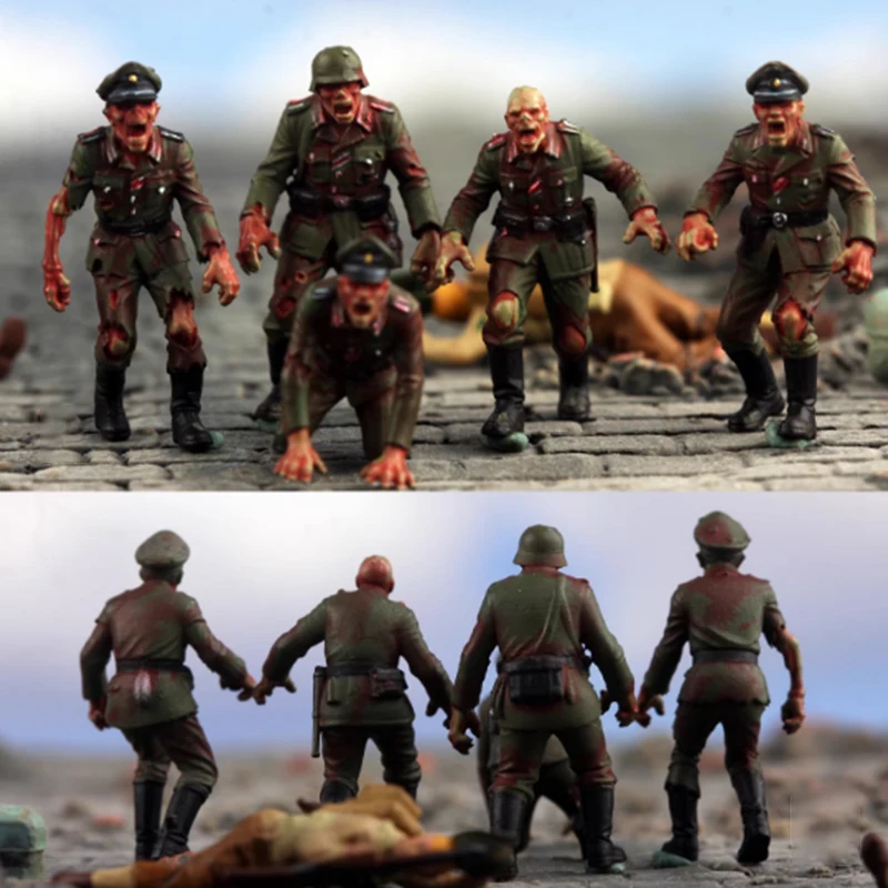 

Масштаб 1/72, немецкий солдат, солдат из смолы (набор из 5 шт.), подходит для моделей танка и вертолета, сцены, коллекционный декоративный подарок