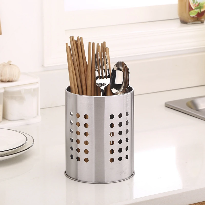 Stainless Steel Durable Chopsticks Stand Kitchen Utensil Container Utensil Utensil Spoon Knife And Fork Stand Kitchen Accessorie