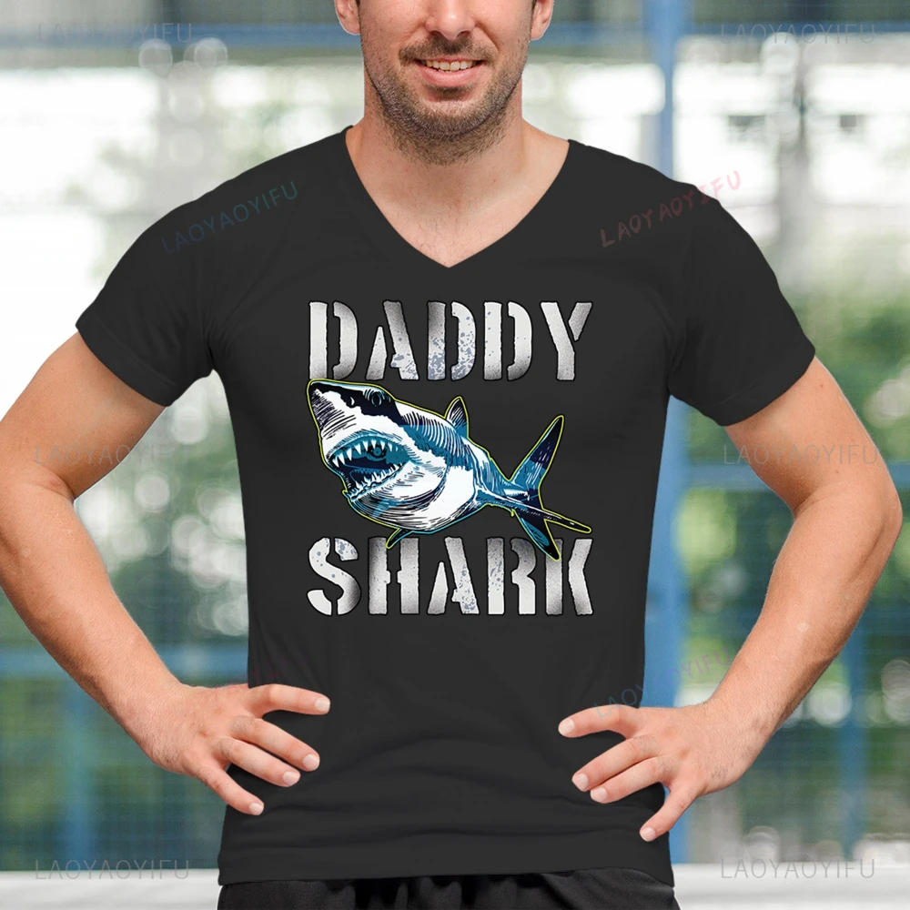 

Футболка с забавным принтом Daddy fish, топы с забавной шуткой, футболка, подарок на день отца для папы, футболка для мужчин, хлопковая одежда высокого качества